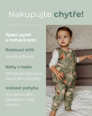 Každý rodič malého miminka ví, jak rychle se musí měnit velikosti oblečení 🥲, ale jděte na to chytře! Spací pytel s...