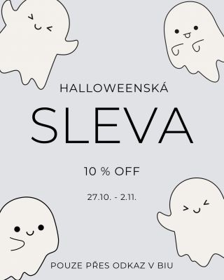 Boooooooo... 👻💀 Nebojte, nechceme vás vystrašit, ale potěšit👇🏼 Připravili jsme pro vás speciální halloweenskou nadílku v...