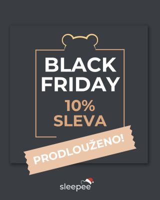 Nestihli jste to? PRODLUŽUJEME! A dnes, 3.12., máte poslední šanci využít slevu na Sleepee ♥️🐻 Nenechejte si ji znovu utéct 🎁